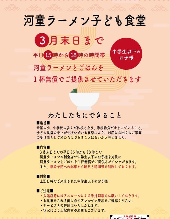 河童ラーメンのポスター