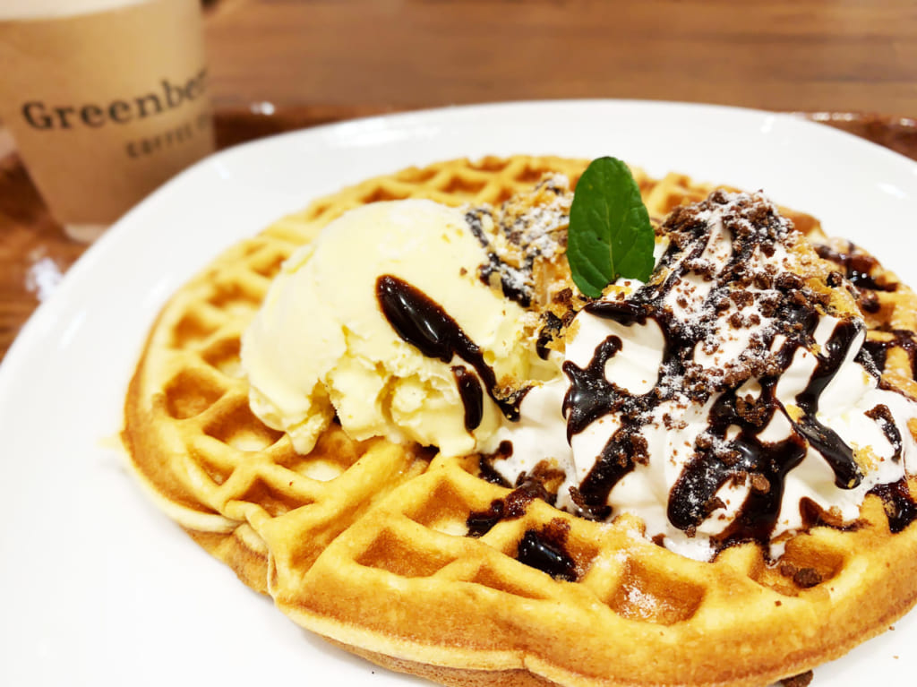greenberryscoffee_ワッフル